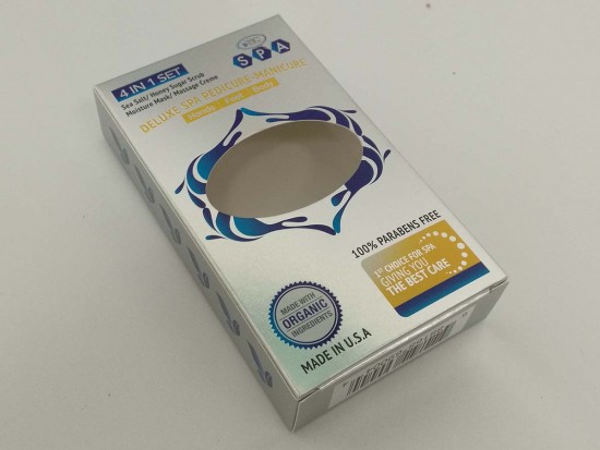 KH001 silver card paper box frosty UV printing emboss logo cosmetic box KH001 silver card paper box frosty UV printing emboss logo cosmetic box