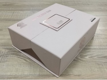 SK001 double door box two lid box rubber laminate hotstamp paper tray healthy food box