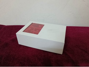 TD004 lid and base box rigid box PVC window hotstamp jewelry tray jewelry box