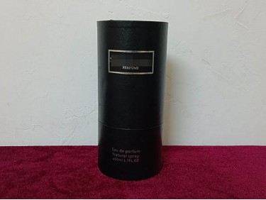 YT005 tube box cylinder box hotstamp velvet EVA tray perfume box