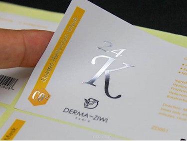 TZ002 art paper adhesive sticker label color printing