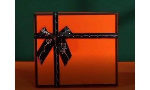 gift box and bag with bow